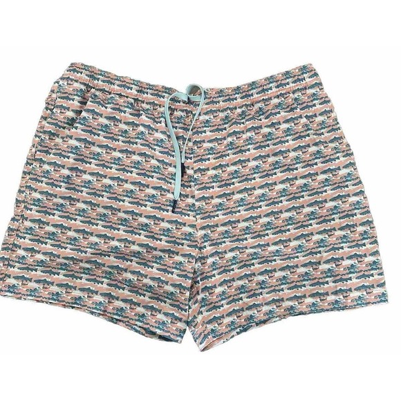 Southern Tide Other - Southern Tide Swim Trunks Mens XXL Coral Fish Print Excellent Trout Board Shorts